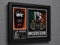 Conor McGregor Signed UFC Glove Shadow Box COA Icon Black 1/10 Custom Art