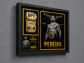 Alex Pereira Signed Gold UFC Glove Beckett Authenticated – Champion Gold Series Limited Edition 1 of 10