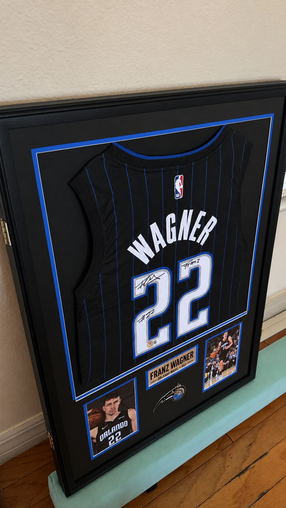 Franz Wagner Signed Nike Swingman Jersey Framed Display | Beckett Witnessed