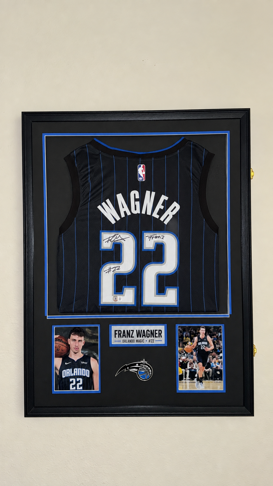 Franz Wagner Signed Nike Swingman Jersey Framed Display | Beckett Witnessed