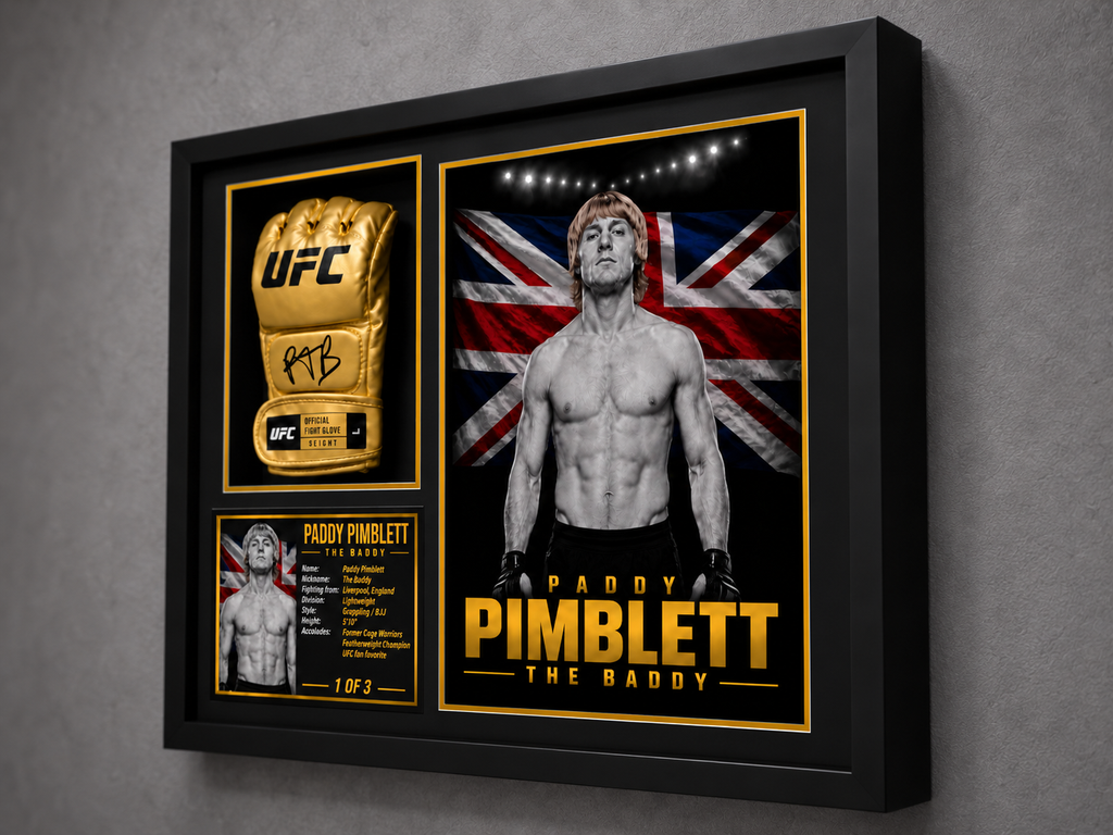 Paddy Pimblett Signed UFC Glove — Icon Gold Series | Beckett BAS