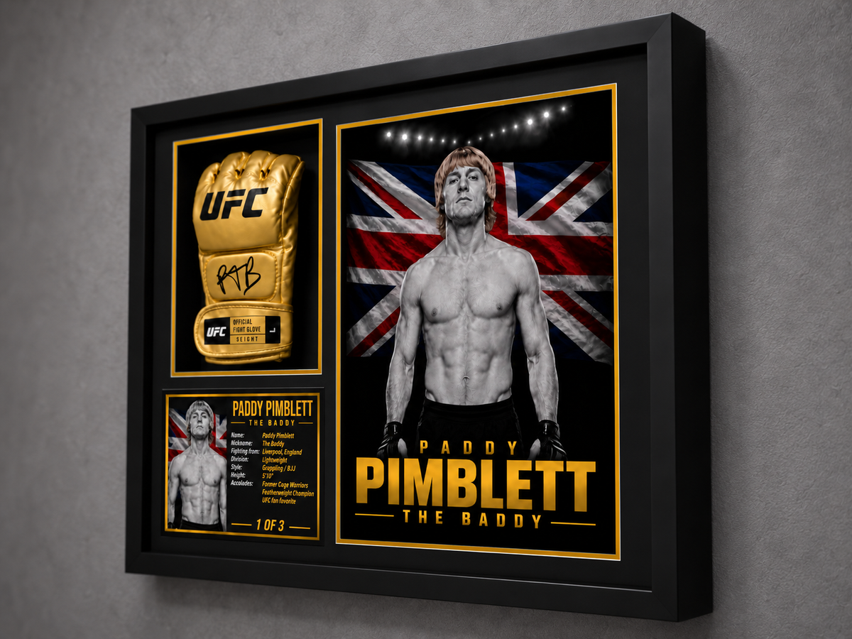 Paddy Pimblett Signed UFC Glove — Icon Gold Series | Beckett BAS