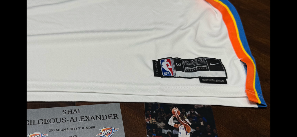SHAI GILGEOUS-ALEXANDER SIGNED NIKE SWINGMAN JERSEY FRAMED DISPLAY PSA COA