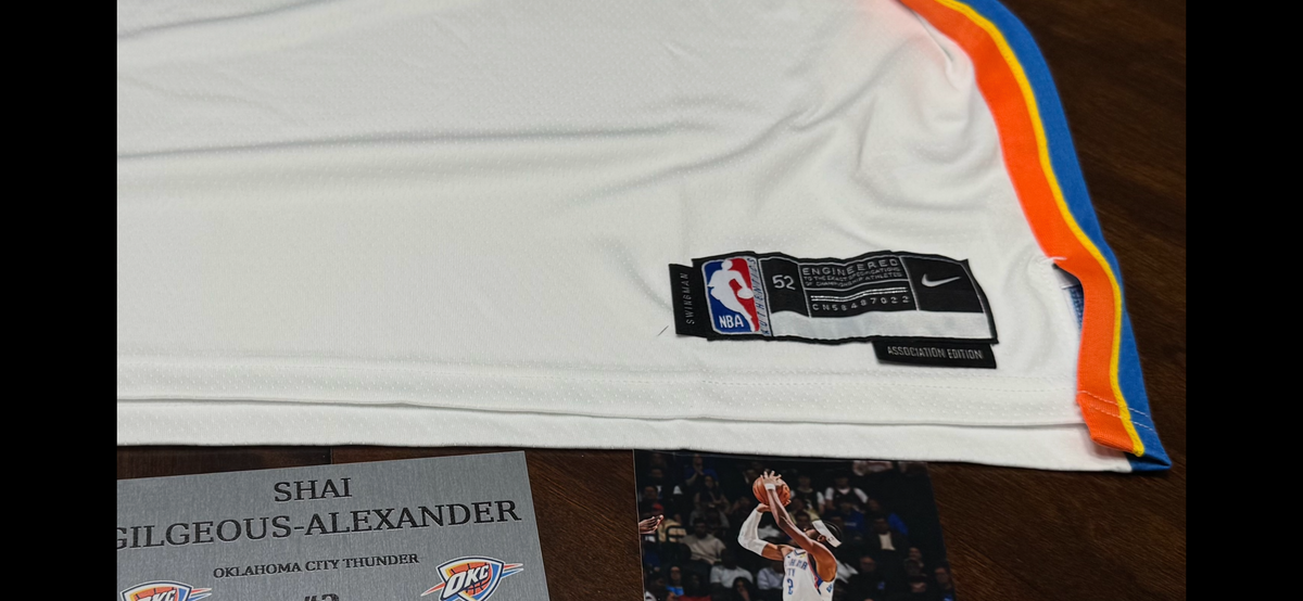 SHAI GILGEOUS-ALEXANDER SIGNED NIKE SWINGMAN JERSEY FRAMED DISPLAY PSA COA