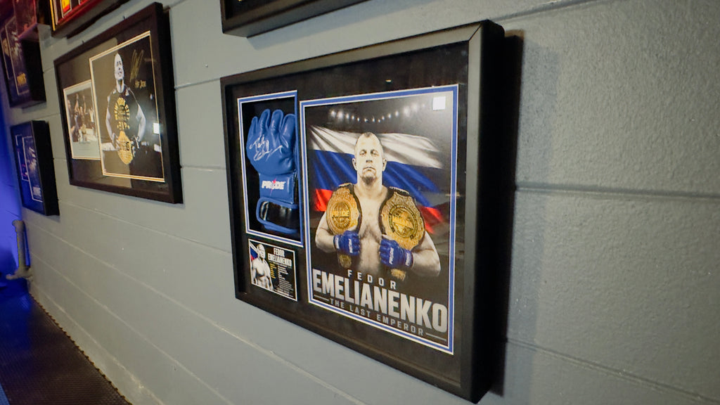 Fedor Emelianenko Signed PRIDE FC Glove Shadow Box | MMA Legend | Limited 1/10
