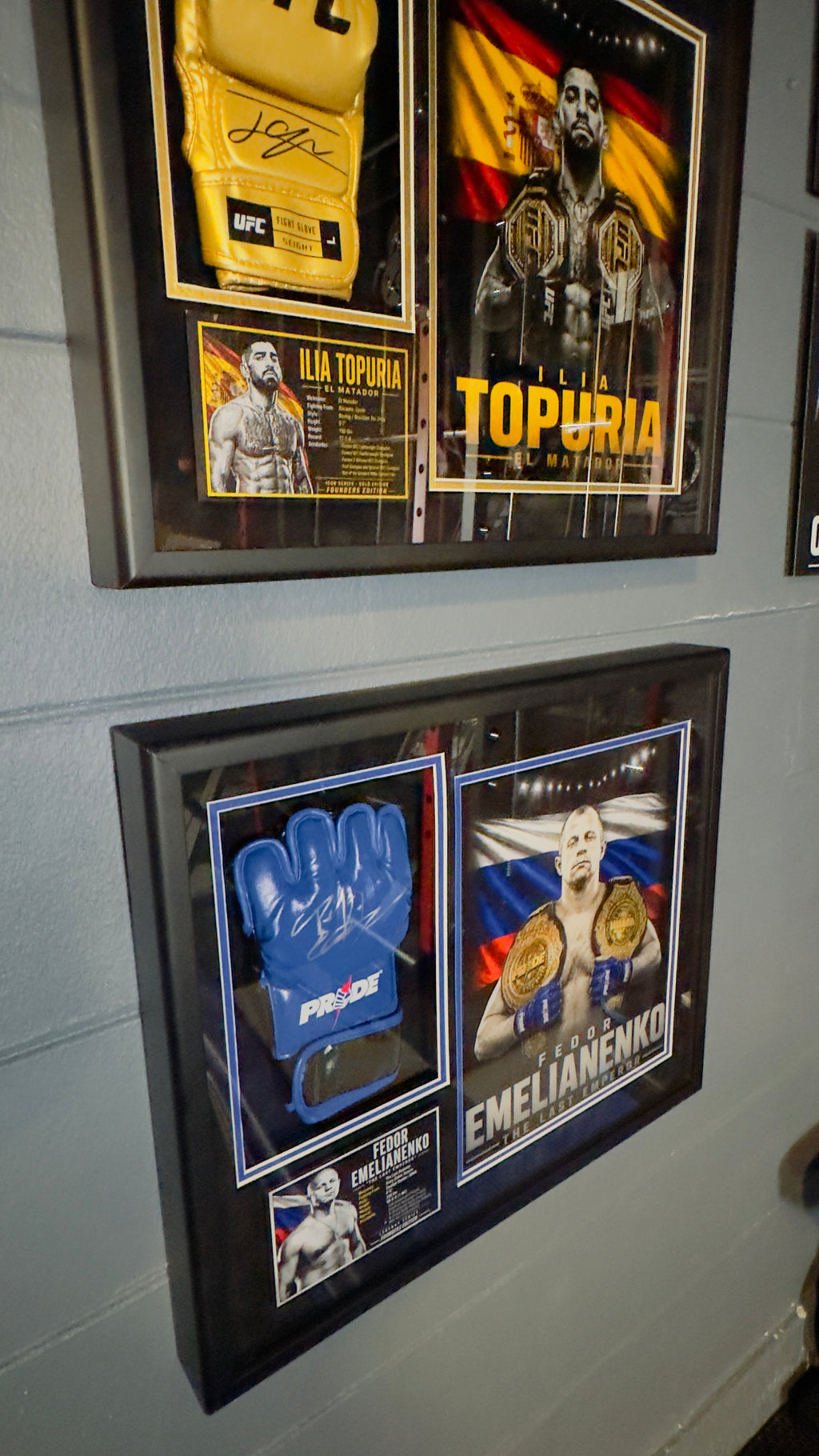 Fedor Emelianenko Signed PRIDE FC Glove Shadow Box | MMA Legend | Limited 1/10