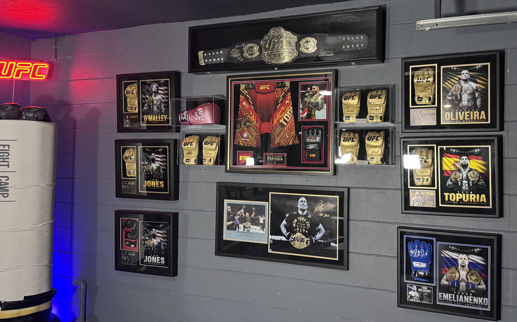 Georges St-Pierre Signed UFC 217 Final Fight Display – 39x20 Vault Collection
