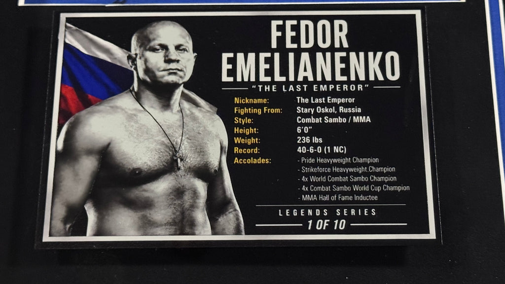 Fedor Emelianenko Signed PRIDE FC Glove Shadow Box | MMA Legend | Limited 1/10