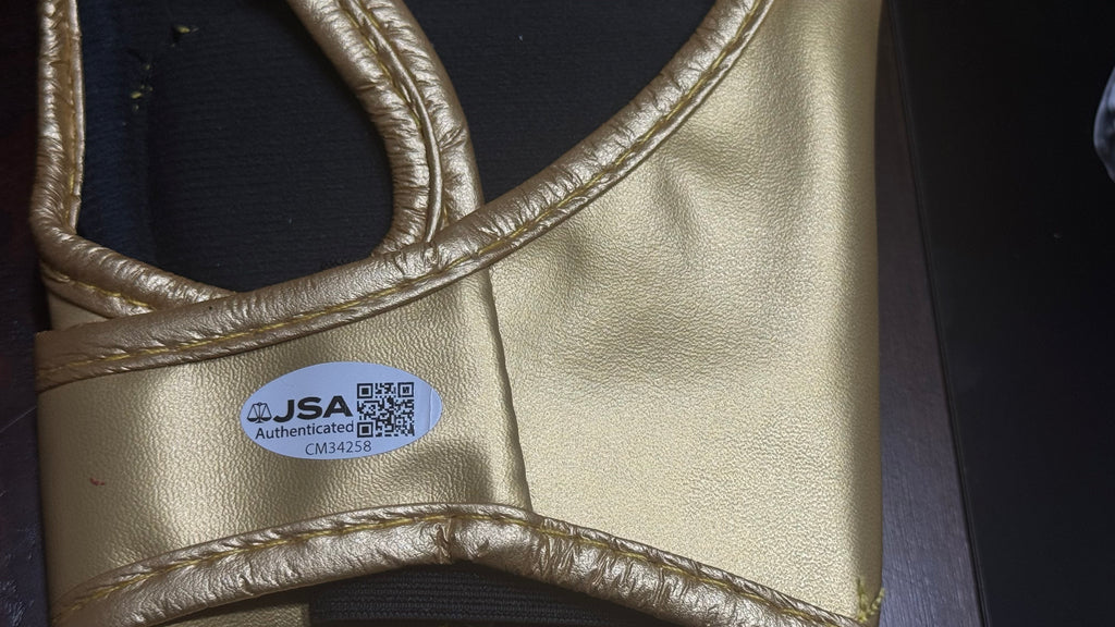Alex Pereira Signed Gold UFC Glove Shadow Box | JSA | Icon Gold Series