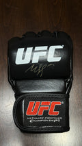 Khamzat Chimaev signed black UFC MMA glove authenticated PSA DNA In the Presence
