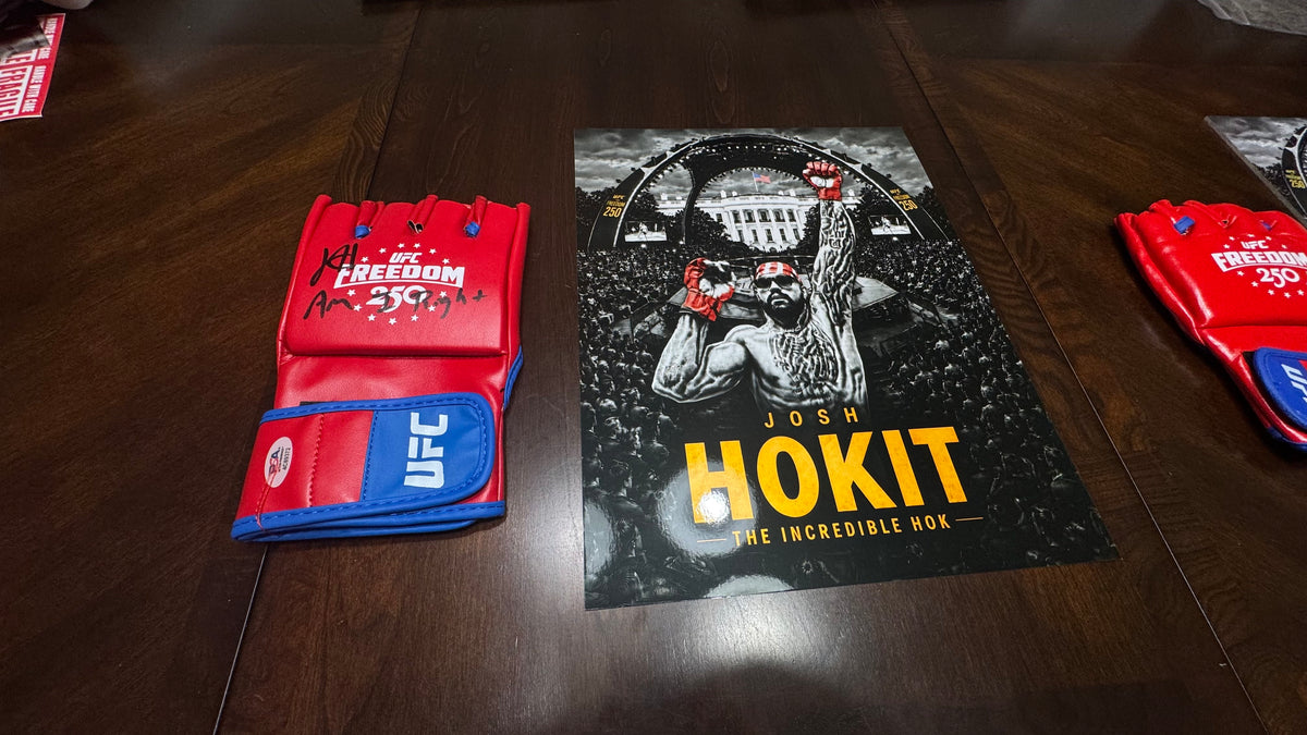 Josh Hokit Signed UFC Freedom 250 Shadow Box | Freedom 250 Special Edition | JSA / PSA Authenticated