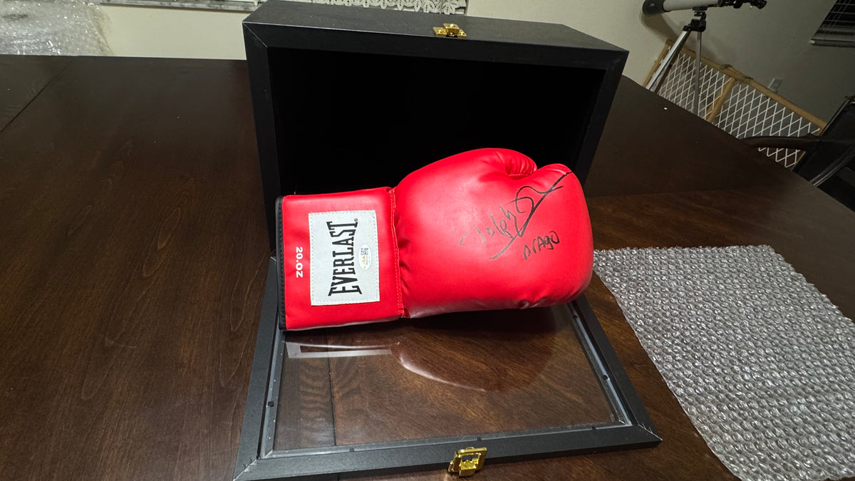 Dolph Lundgren Signed Everlast Boxing Glove “Drago” – JSA Witnessed w/ Display Box