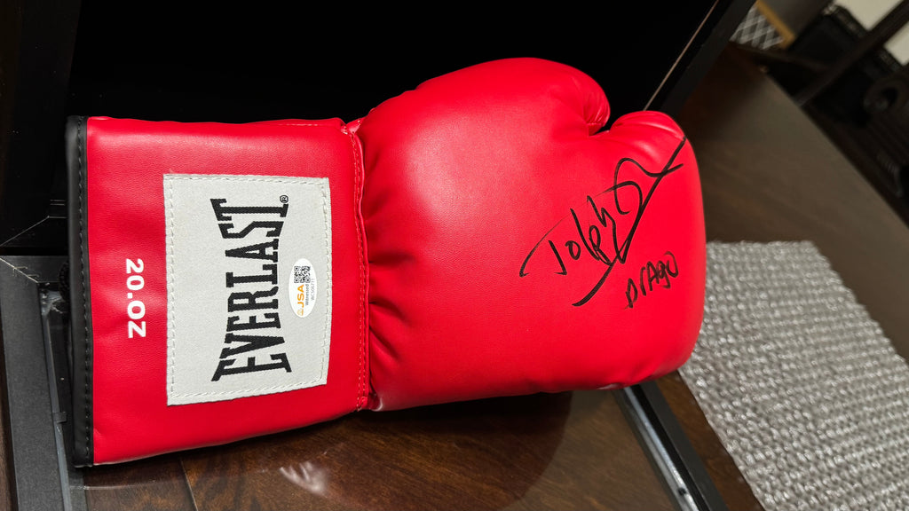 Dolph Lundgren Signed Everlast Boxing Glove “Drago” – JSA Witnessed w/ Display Box