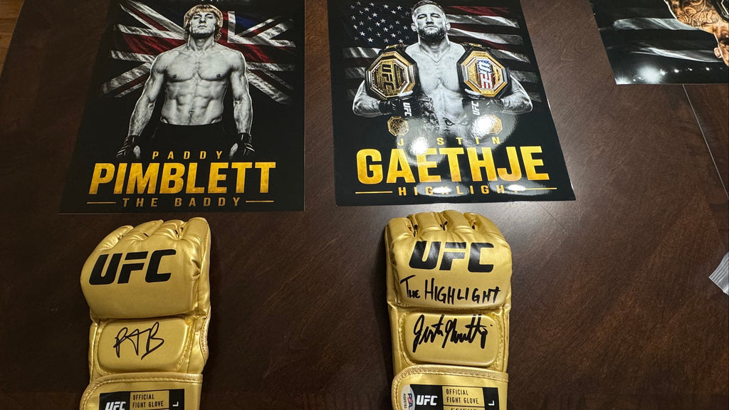 Paddy Pimblett Signed UFC Glove — Icon Gold Series | Beckett BAS