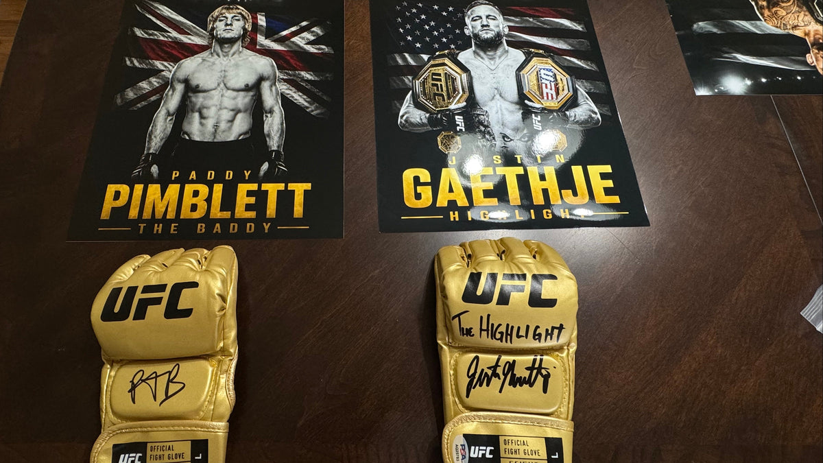 Paddy Pimblett Signed UFC Glove — Icon Gold Series | Beckett BAS