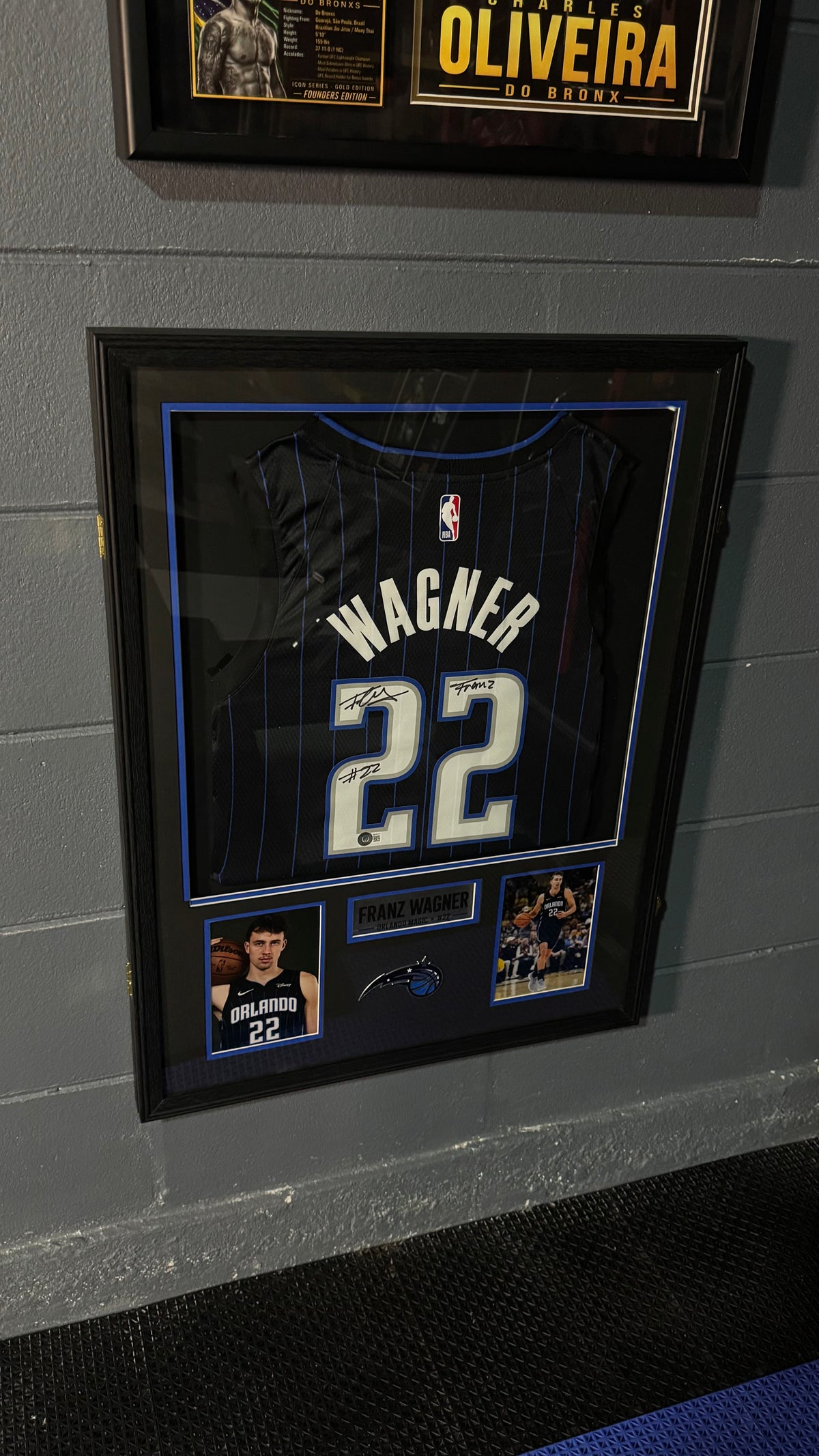 Franz Wagner Signed Nike Swingman Jersey Framed Display | Beckett Witnessed