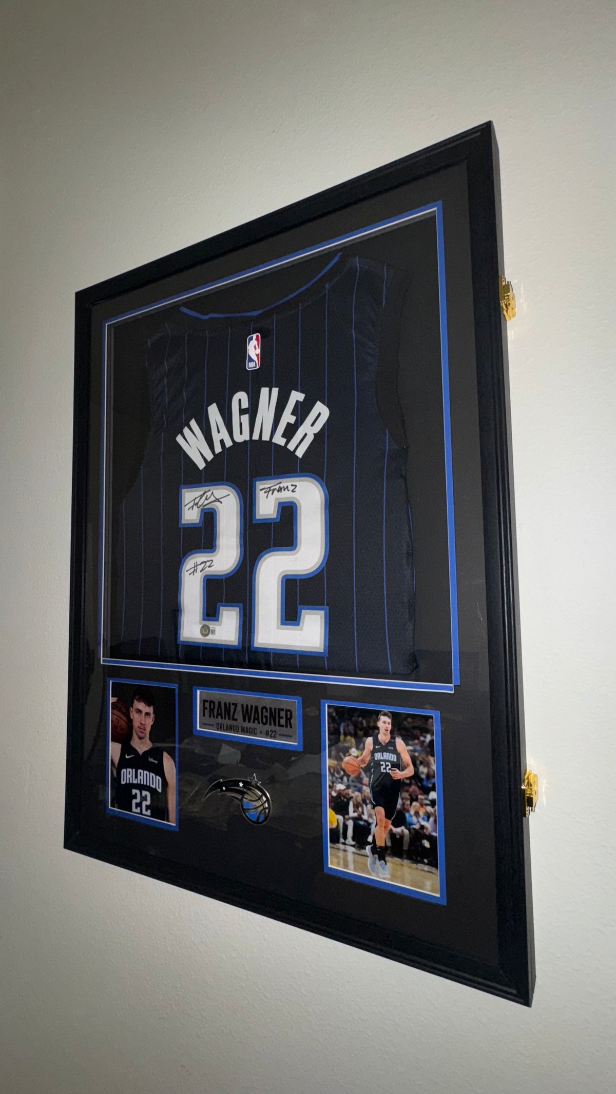 Franz Wagner Signed Nike Swingman Jersey Framed Display | Beckett Witnessed