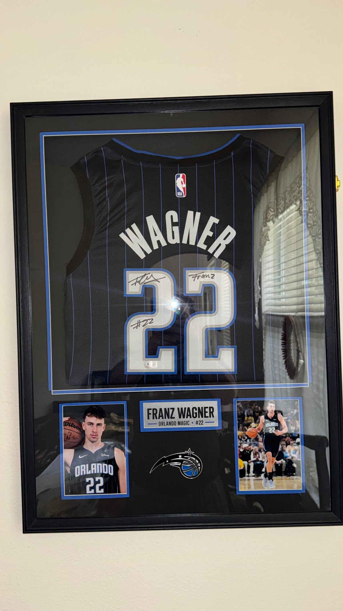 Franz Wagner Signed Nike Swingman Jersey Framed Display | Beckett Witnessed