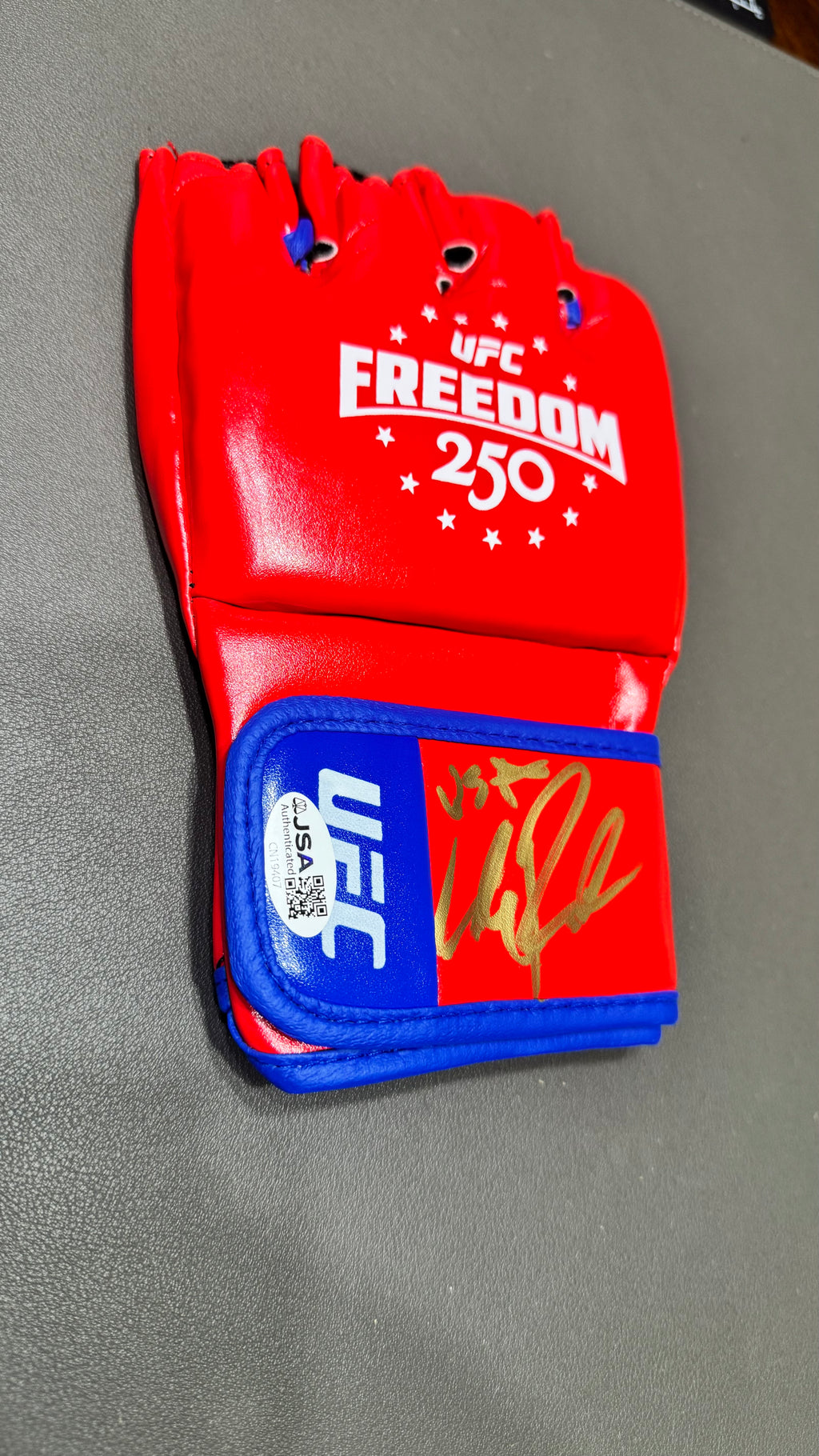 Luke Rockhold Signed “USA” UFC Freedom 250 Glove | JSA