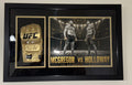 Conor McGregor x Max Holloway Dual-Signed Gold UFC Glove Shadow Box – PSA Authenticated