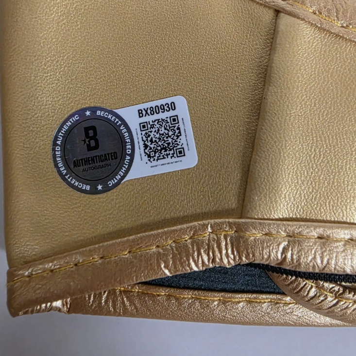 Alex Pereira Signed Gold UFC Glove Beckett Authenticated – Champion Gold Series Limited Edition 1 of 10