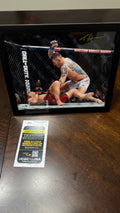 Tom Aspinall signed UFC 295 8x10 photo, JSA authenticated CI13663, professionally framed and shown from the front.