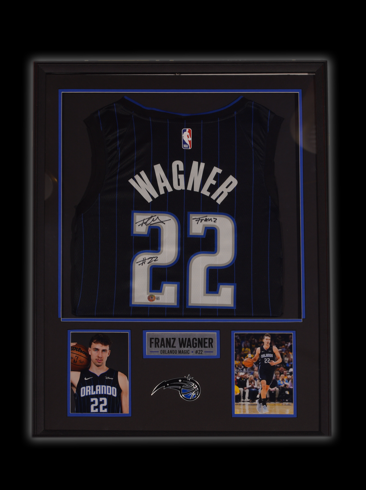 Franz Wagner Signed Nike Swingman Jersey Framed Display | Beckett Witnessed