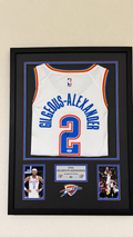 SHAI GILGEOUS-ALEXANDER SIGNED NIKE SWINGMAN JERSEY FRAMED DISPLAY PSA COA