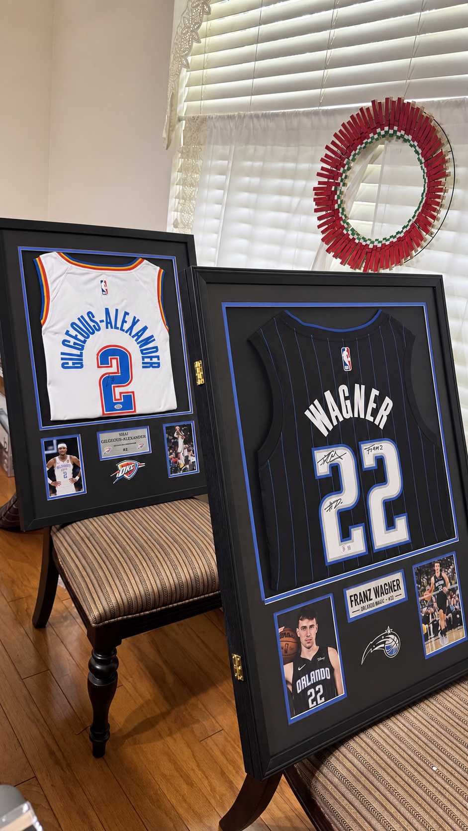 SHAI GILGEOUS-ALEXANDER SIGNED NIKE SWINGMAN JERSEY FRAMED DISPLAY PSA COA
